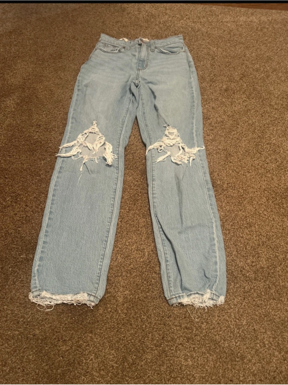 Universal Thread Light Blue Distressed Vintage Straight Jeans